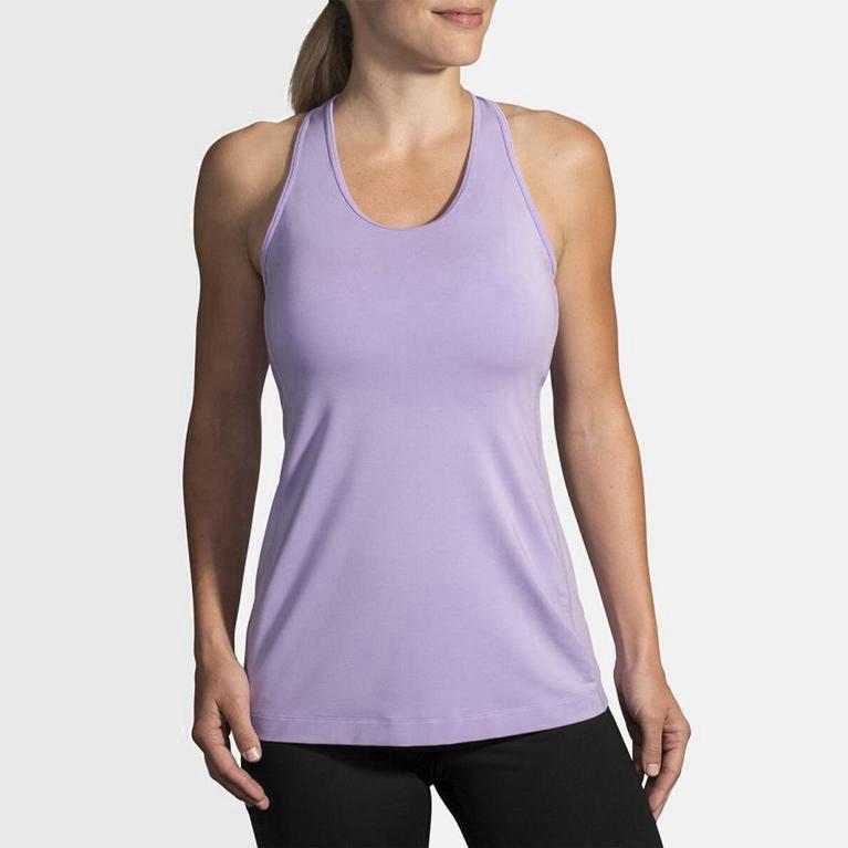 Brooks Pick-Up Womens Running Tank Top - Pink - Philippines (065472HSI)